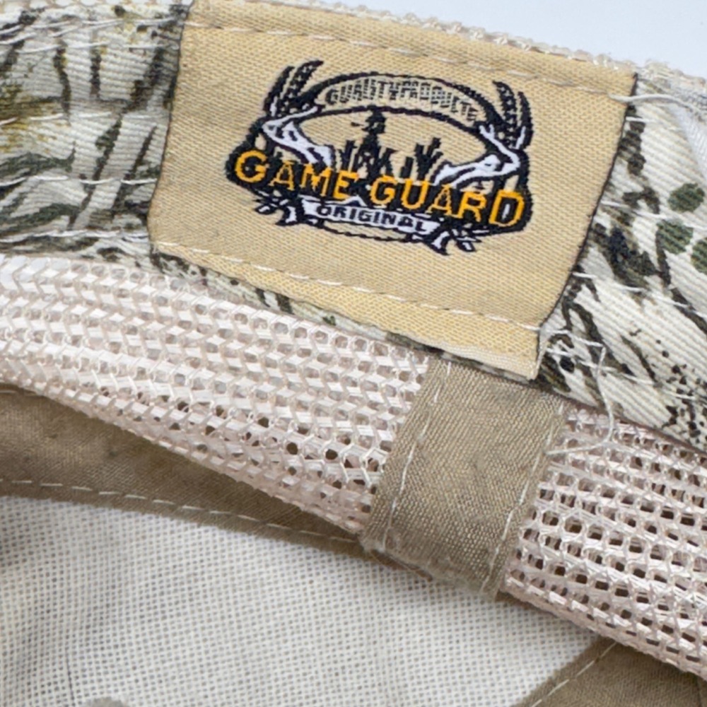 Game Guard Trucker Hat Unisex OSFM Camo Cooters San Antonio Mesh Back Gorpcore - Picture 2 of 4